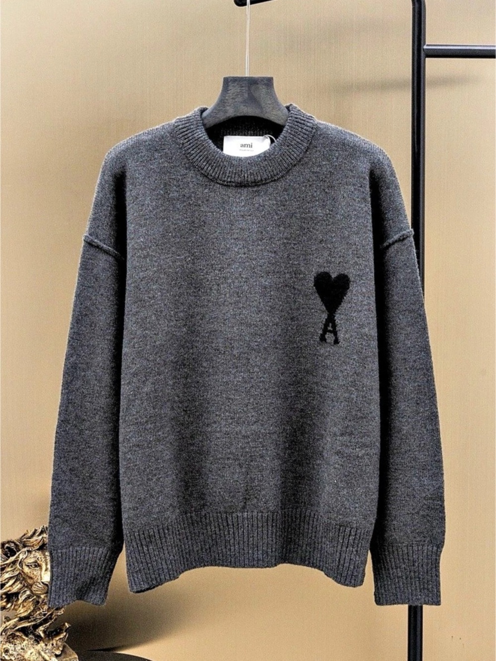 ami de Coeur Gray Crewneck Sweater Like New